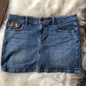 PAIGE Fairfax Short Denim Jean Short Skirt Size 30